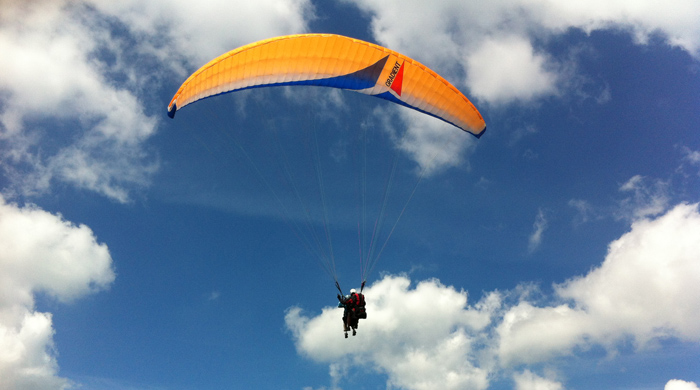 Paragliding tandem Krkonoše Paragliding tandem Krkonoše